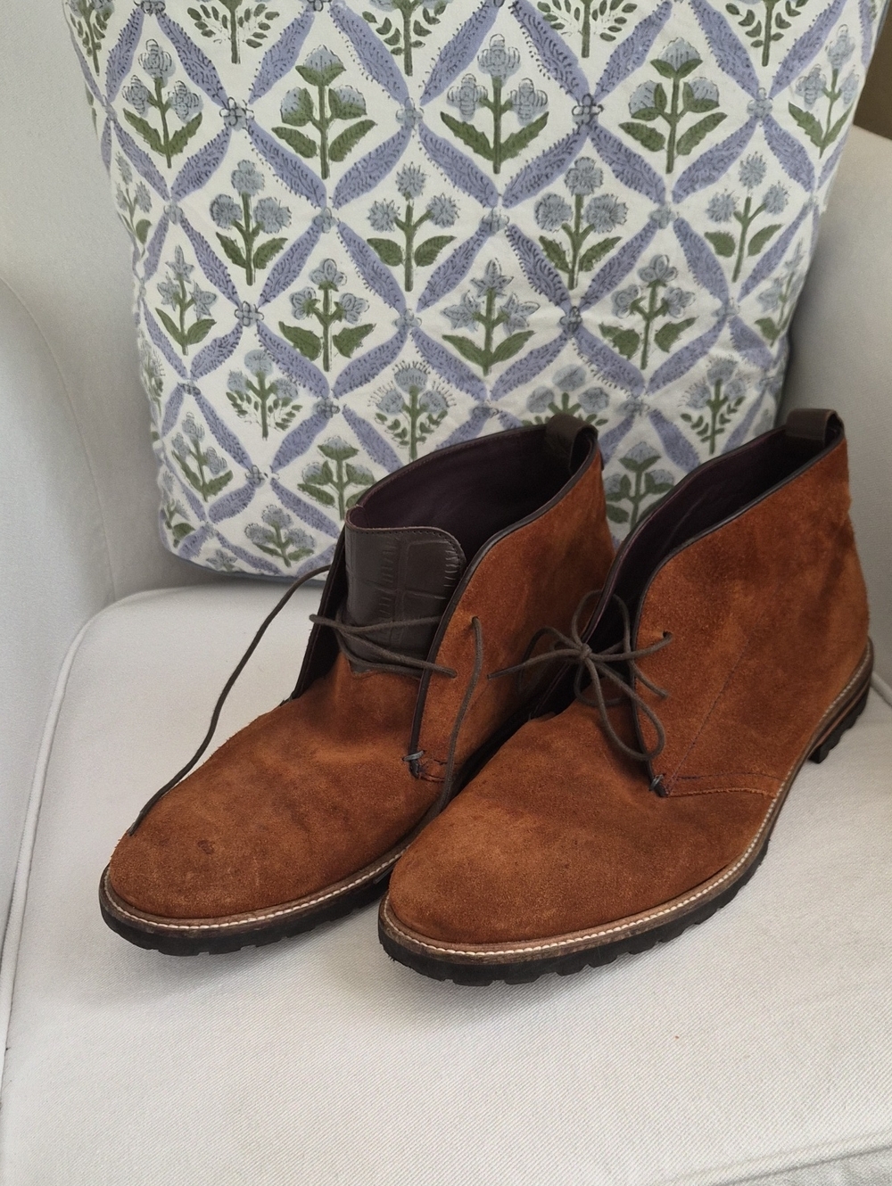 Ted Baker Men's Brown Suede Chukka Boots